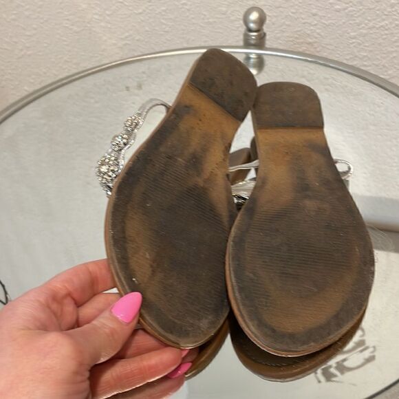 Zoey Rhinestone  sandals size 8 - Picture 6 of 7